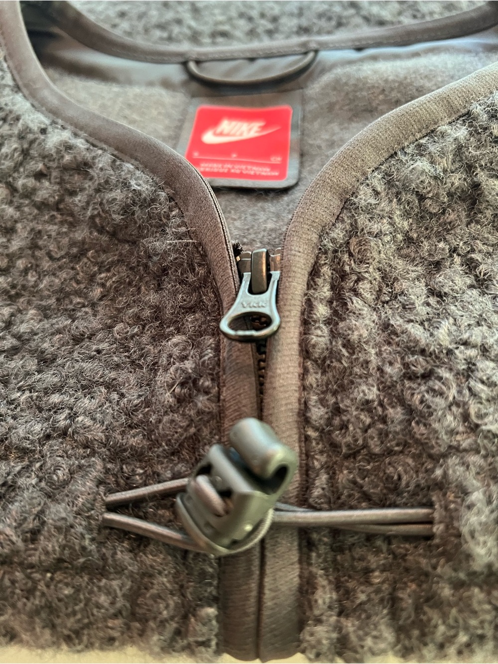 Nike Womens S Sherpa Jacket - Charcoal